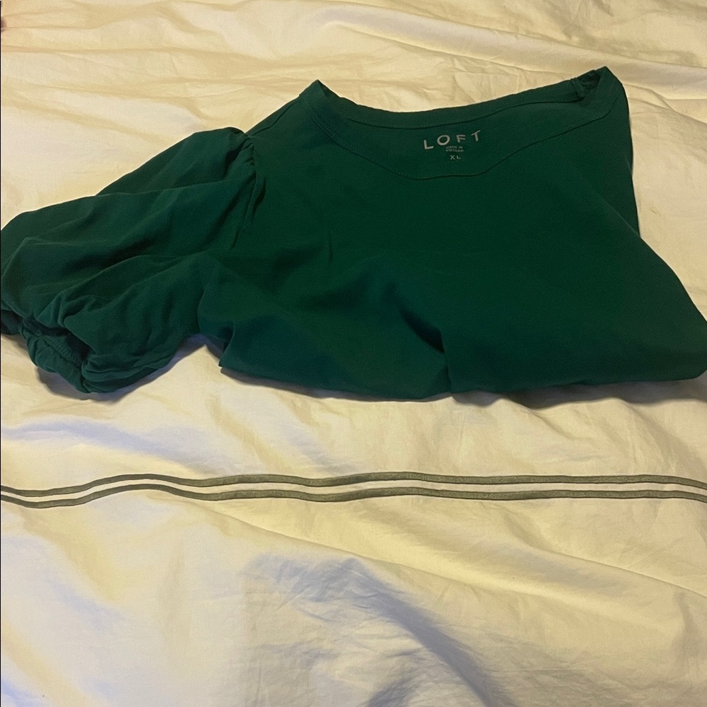 LOFT Deep Green Top